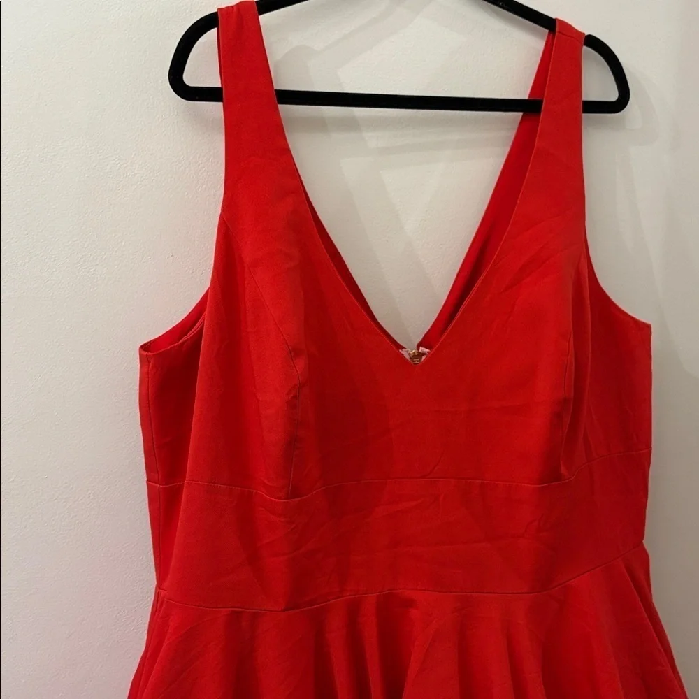 Mac Duggal Vibrant Red Dress - women’s size 22 - a-line - zip closure